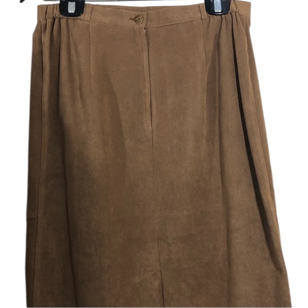 CLICK - SIZE 12 - TAN - VINTAGE PENCIL SKIRT (PANTS ONLY) - EXCELLENT COND-B9 - Picture 8 of 11